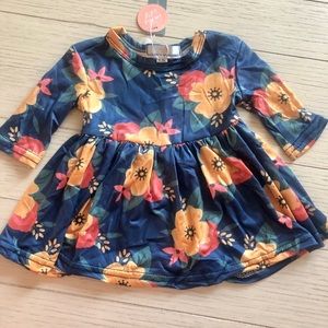 BAILEYS BLOSSOMS INFANT DRESS *NWT* SZ 0-3